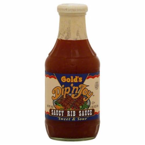 Gold's Dip 'n Joy Saucy Rib BBQ Sauce Perspective: front