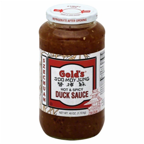 Gold's Soo Moy Jung Hot & Spicy Duck Sauce Perspective: front