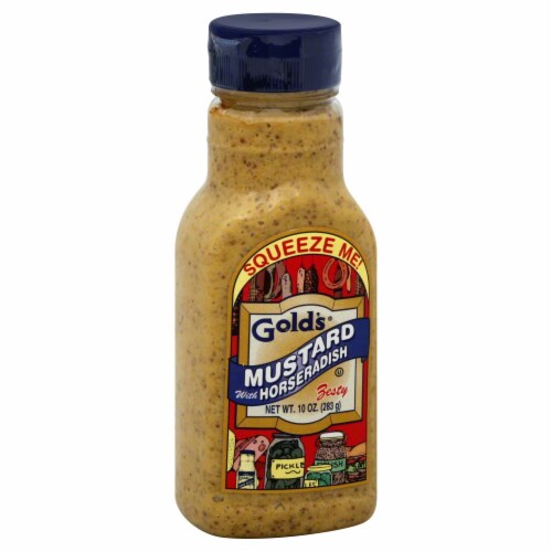 Gold's Mustard With Horseradish Perspective: front