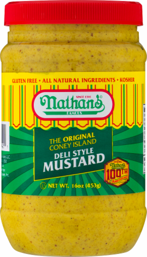 Nathan's Famous Deli Style Mustard Perspective: front