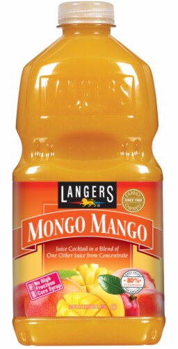 Langers Mongo Mango Juice Cocktail 64 fl oz Perspective: front