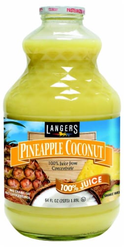 Langer's Pineapple Coconut Juice Perspective: front