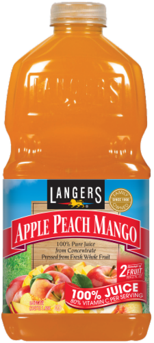 Langers® 100% Apple Peach Mango Juice Perspective: front