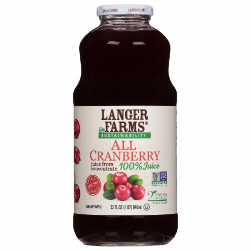 Langer Farms® All Cranberry Juice Perspective: front