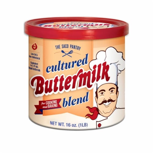 Saco Cultured Buttermilk Powder Perspective: front