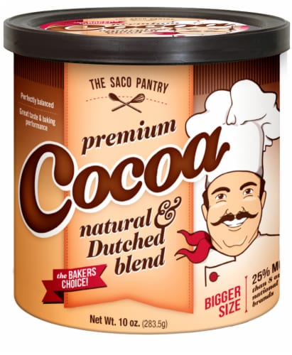Saco® Premium Baking Cocoa Perspective: front