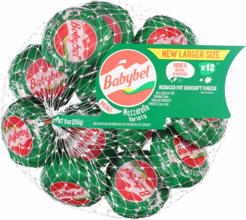 Mini Babybel Reduced Fat Semisoft Cheese Perspective: front