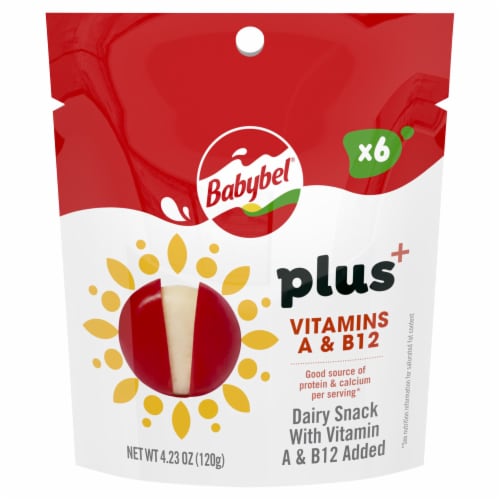 Babybel® Plus Vitamins Mini Snack Cheese Perspective: front