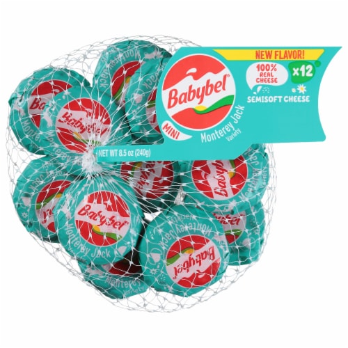 Babybel® Mini Monterey Jack Cheese Fresh Sliced Deli Cheese Perspective: front