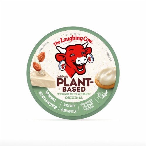 The Laughing Cow Plant-Based Original Spreadable Cheese Wedges Perspective: front
