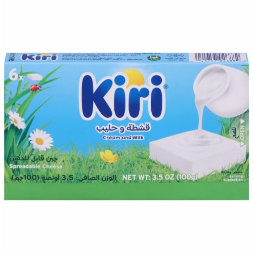 Kiri® Spreadable Cheese Cream & Milk Perspective: front