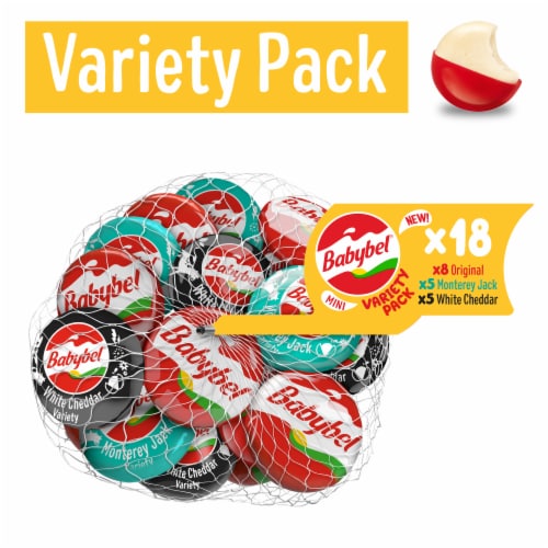 Mini Babybel® Variety Net Snack Cheese Perspective: front