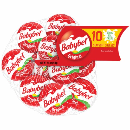 Babybel Original Mini Semisoft Cheeses 10 Count Perspective: front