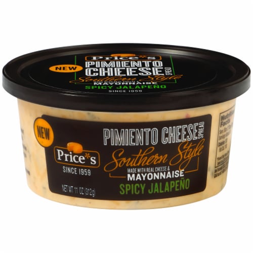 Price's Spicy Jalapeno Pimiento Cheese Spread Perspective: front