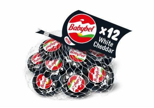Babybel Mini Semisoft White Cheddar Variety Cheese Perspective: front