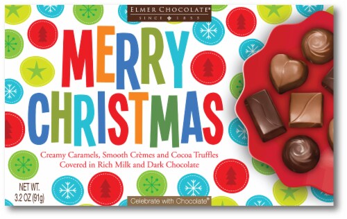 Elmer Chocolate Christmas Fun Boxed Chocolates Perspective: front