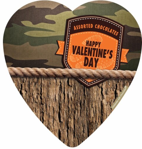 Elmer Chocolate Man Hearts Assorted Chocolate Box Perspective: front