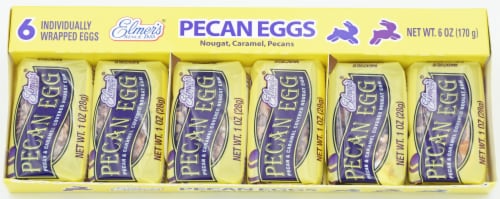 Elmer Chocolate Pecan Easter Eggs Candy Perspective: front