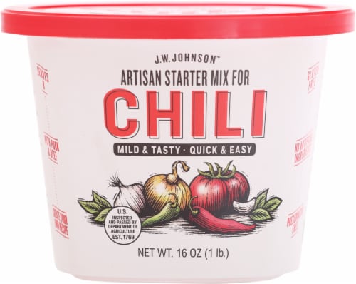 J.W. Johnson™ Mild & Tasty Artisan Starter Chili Mix Perspective: front