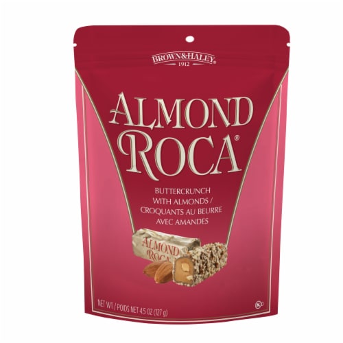 Brown & Haley® Holiday Almond Buttercrunch Roca® Bites Perspective: front