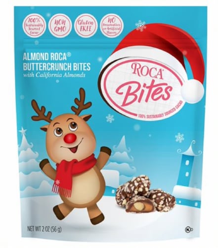 Brown & Haley Holiday Roca Bites Gluten Free Almond Roca Buttercrunch ...