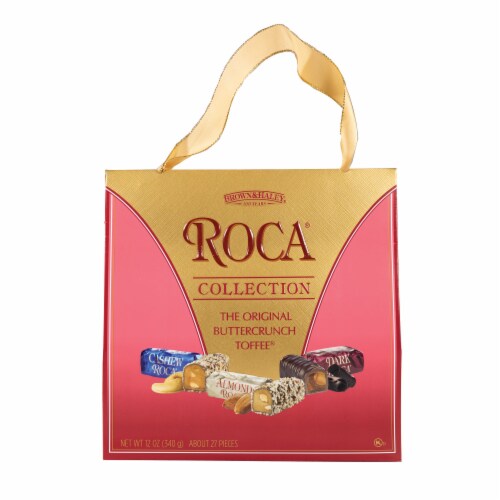 Brown & Haley Holiday Roca Collection Buttercrunch Toffee Candy Purse Pack Perspective: front