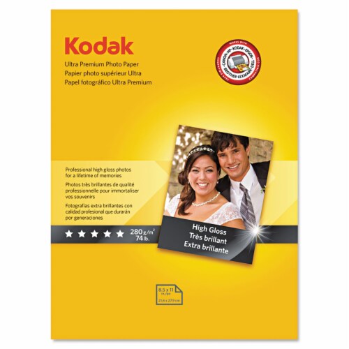 Ultra Premium Photo Paper, 10 mil, 8.5 x 11, High-Gloss White, 25/Pack Ultra Premium Photo Paper, 10 mil, 8.5 x 11, High-Gloss White, 25/Pack