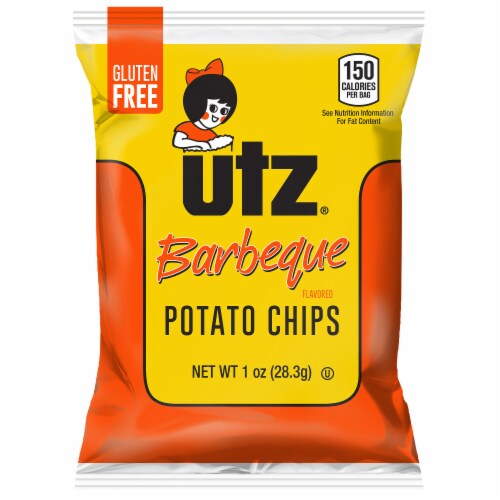 Utz Barbeque Flavored Potato Chips Perspective: front