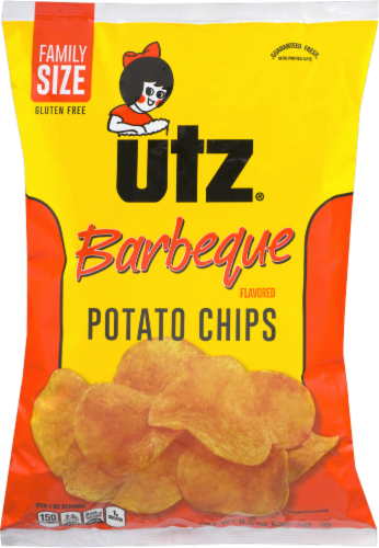 Utz Barbecue Potato Chips Perspective: front