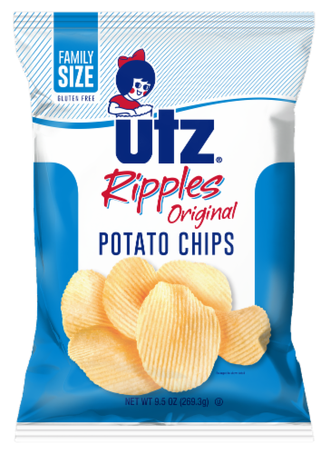 Utz Ripples Original Potato Chips Family Size Perspective: front