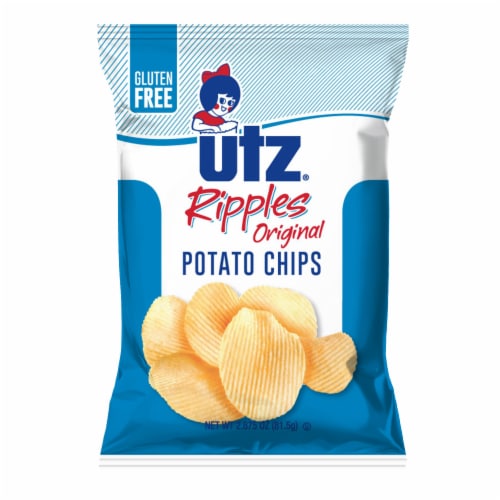 Utz Original Ripple Potato Chips, 2.875 Ounce 14 per case., 142.875