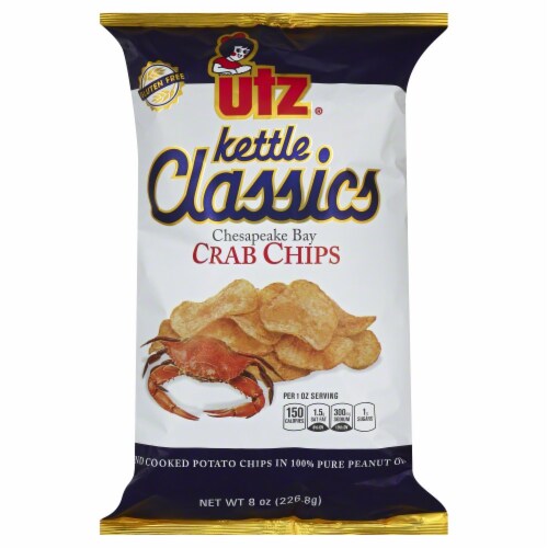 Utz Kettle Classics Crab Chips, 8 oz Harris Teeter