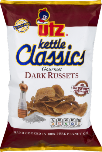 Utz Ketle Classic Dark Russets Potato Chips Perspective: front