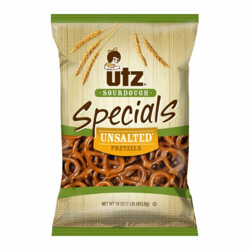 Utz® Specials Unsalted Sourdough Pretzels Perspective: front