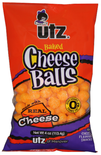 Utz Baked Cheese Balls Snack Perspective: front