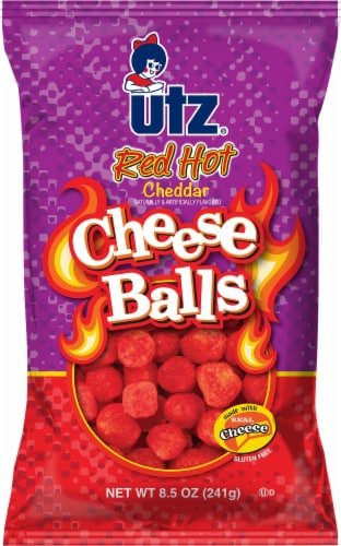 Utz® Red Hot Cheddar Cheese Balls Perspective: front