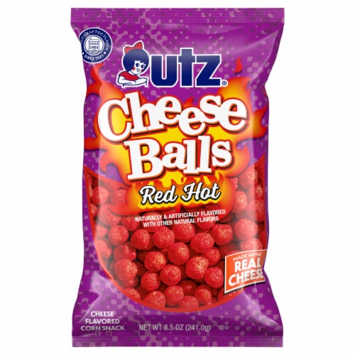 Utz® Red Hot Cheddar Cheese Balls Perspective: front