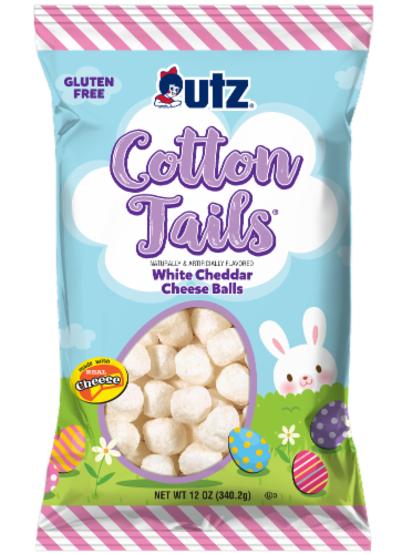 Utz Cotton Tails White Cheddar Cheese Balls Perspective: front