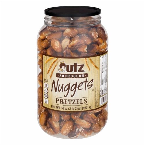 UTZ Nugget Pretzel Barrel Perspective: front
