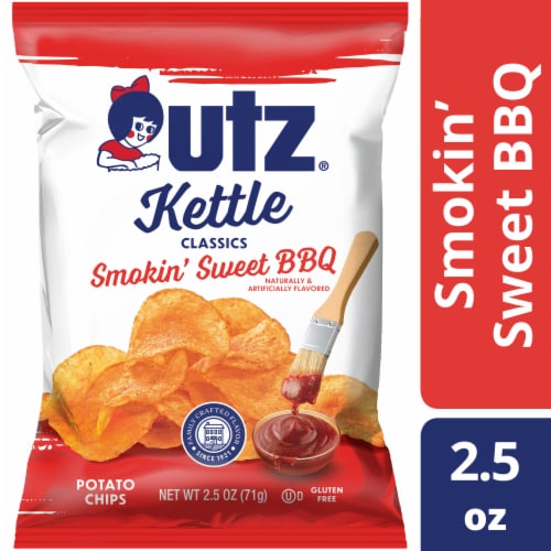 Utz® Kettle Classics Smokin' Sweet BBQ Potato Chips Perspective: front