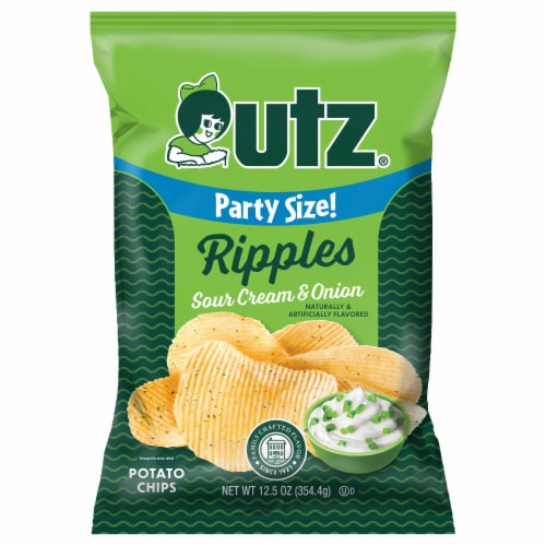 Utz® Party Size Sour Cream & Onion Potato Chips Perspective: front