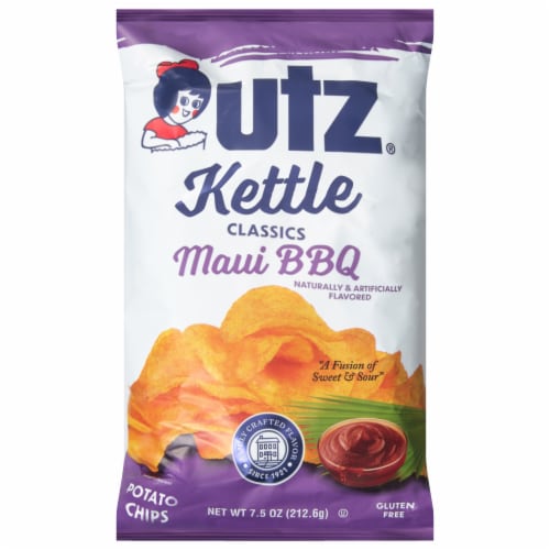 Utz® Maui BBQ Kettle Classics Potato Chips Perspective: front