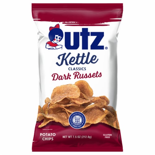Utz® Dark Russets Kettle Classics Potato Chips Perspective: front