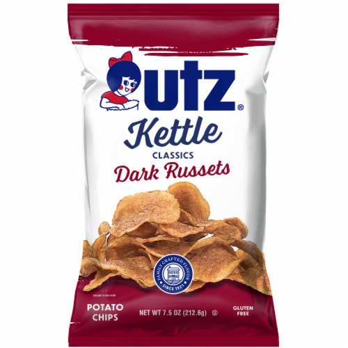 Utz® Dark Russets Kettle Classics Potato Chips Perspective: front