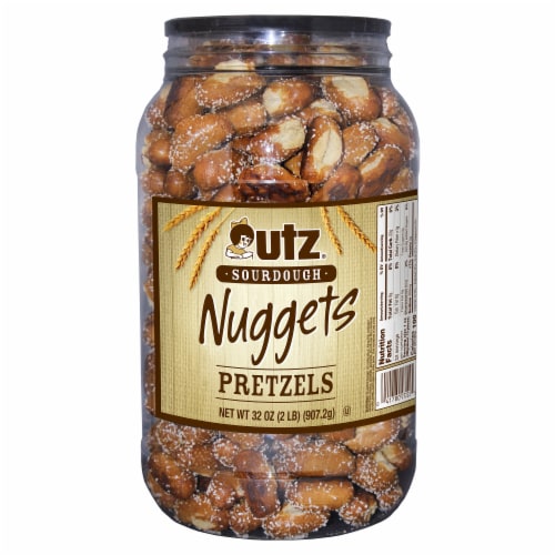 Utz® Sourdough Nugget Pretzels Barrel Perspective: front
