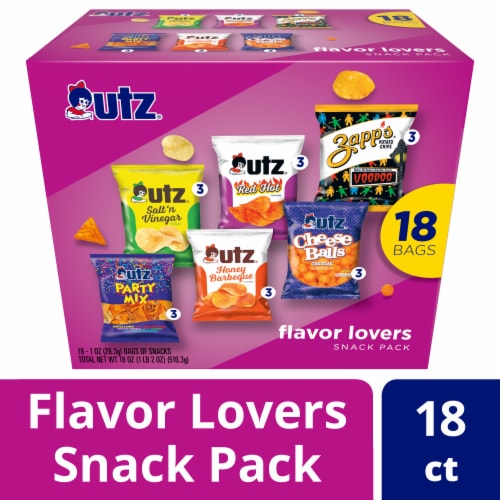 Utz® Flavor Lovers Snack Pack Variety Pack Perspective: front