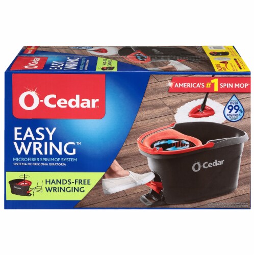 O-Cedar® Microfiber EasyWring™ Spin Mop & Bucket System Box Perspective: front