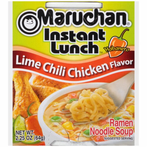 Maruchan® Instant Lunch Habanero Lime Chili Chicken Ramen Noodle Soup Perspective: front
