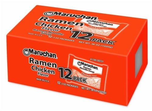 Fry S Food Stores Maruchan Ramen Chicken Flavor Noodle Soup 12 Ct 3 Oz