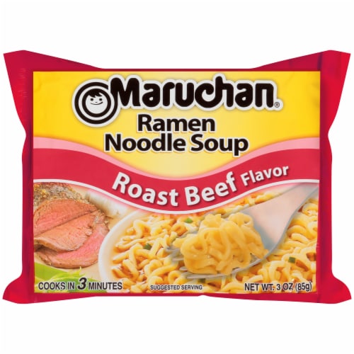 Maruchan® Roast Beef Flavor Ramen Noodle Soup Perspective: front